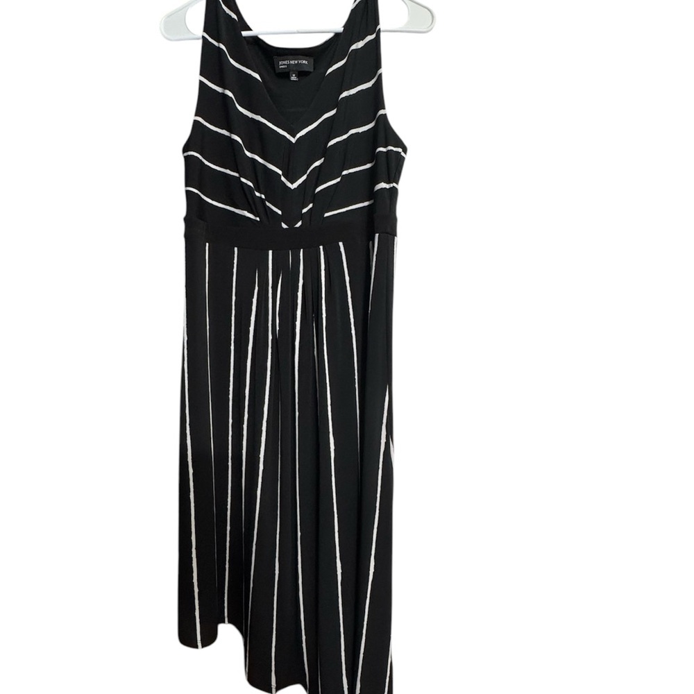 Black and White Striped Dress jones New York